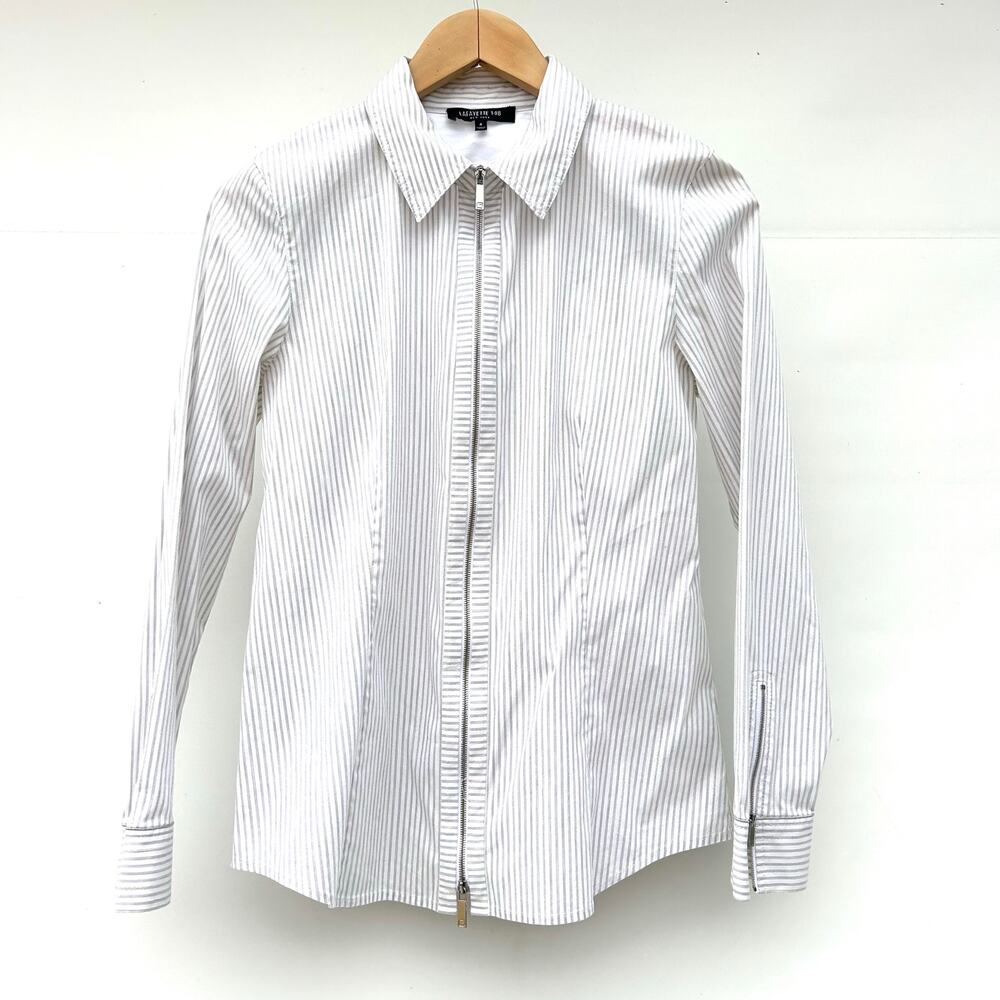 Lafayette 148 Connor Structured Zip Blouse Sparkl… - image 2